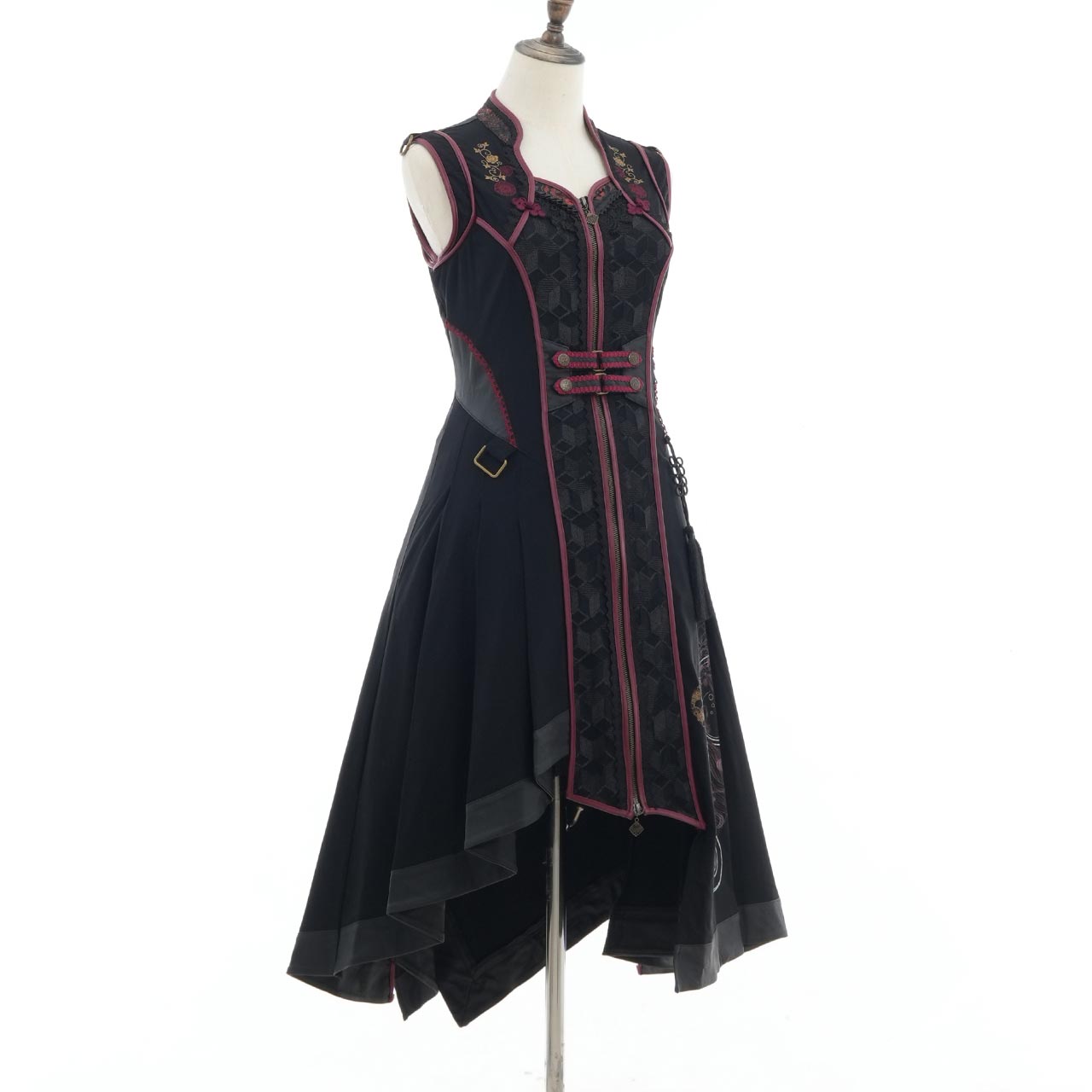 月光幻華 Asymmetrical Long Gilet 【M】