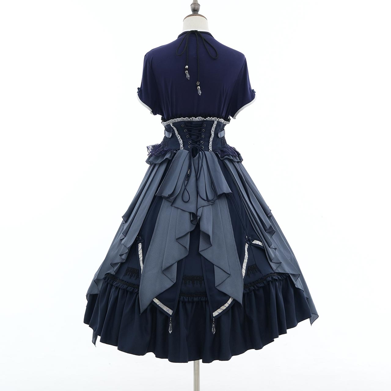 月影ノ華 Moonlight Blossom Cut-and-Sew Top