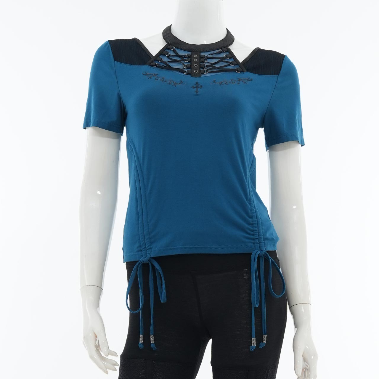 Remnants of Silent Depth Shirred Cut-and-Sew Top