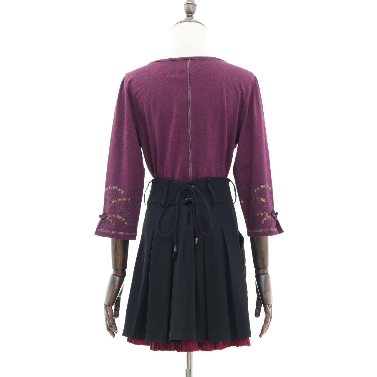 琉球浪漫物語 Ryukyu Romantic Story – Open-Shoulder Cut-and-Sew Top 【M】