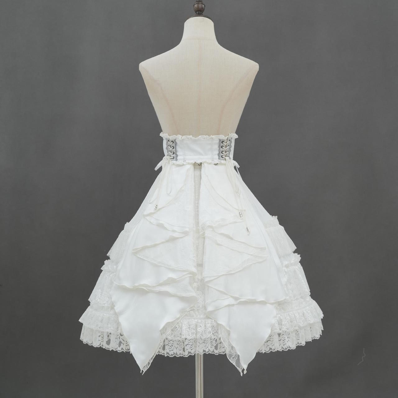 Whimsical Rosy Cats Ribbon Corset