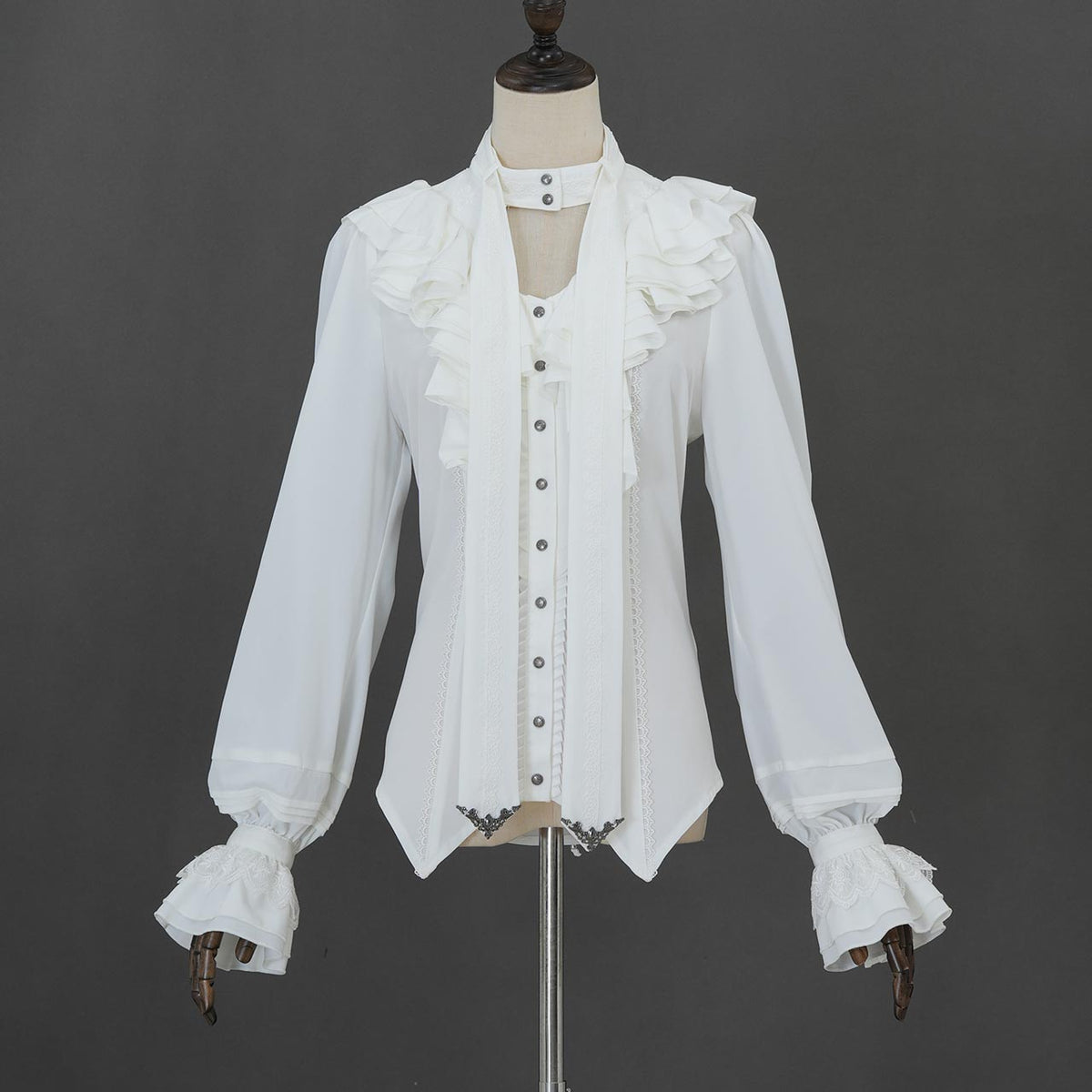 Grand Foyer Hotel Cascade Ruffle Blouse【M】