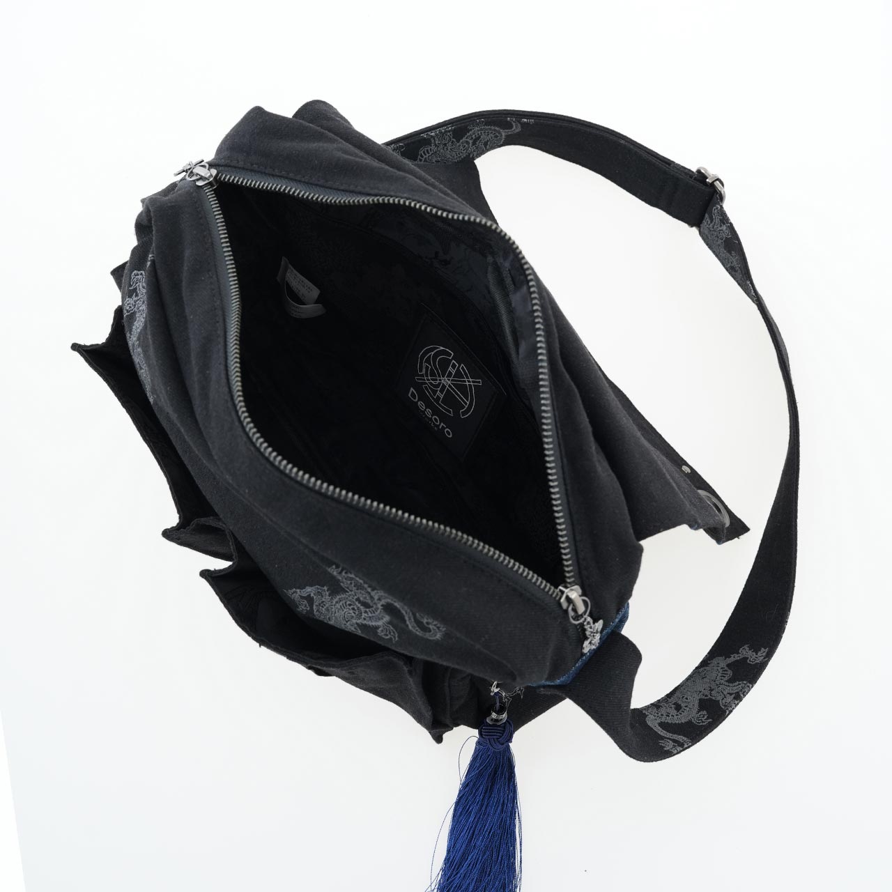 琉球浪漫物語 Ryukyu Romantic Dragon Denim Bag