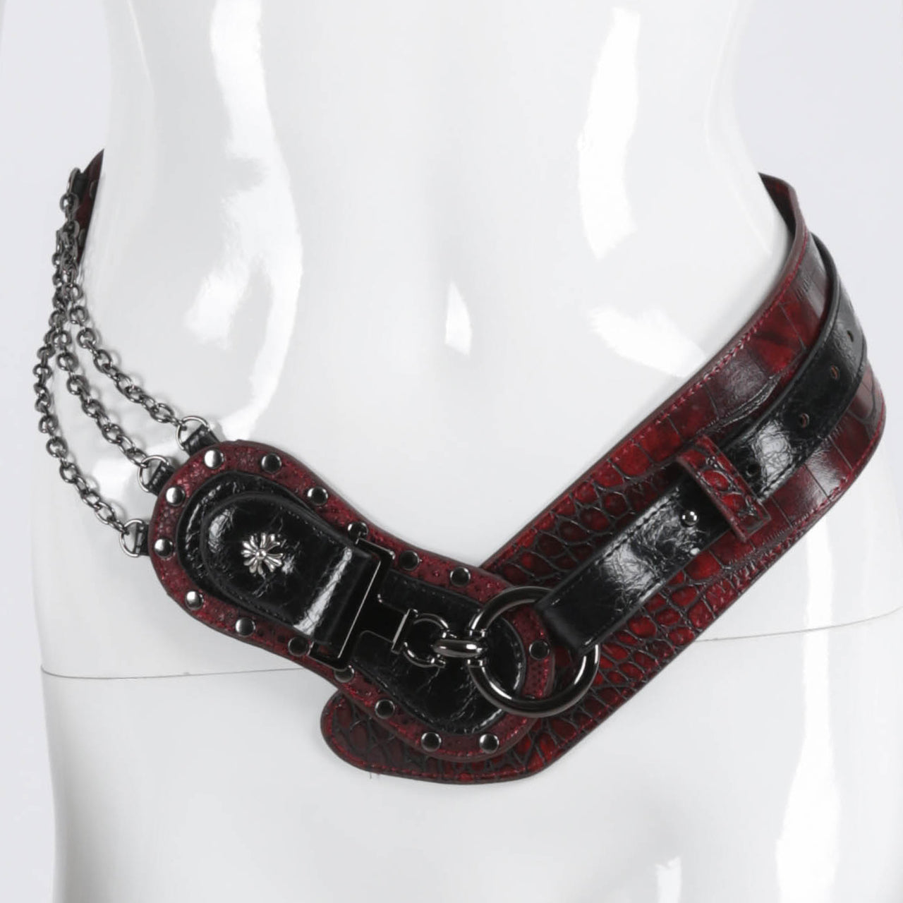Snakeskin Chain Belt  9992909o