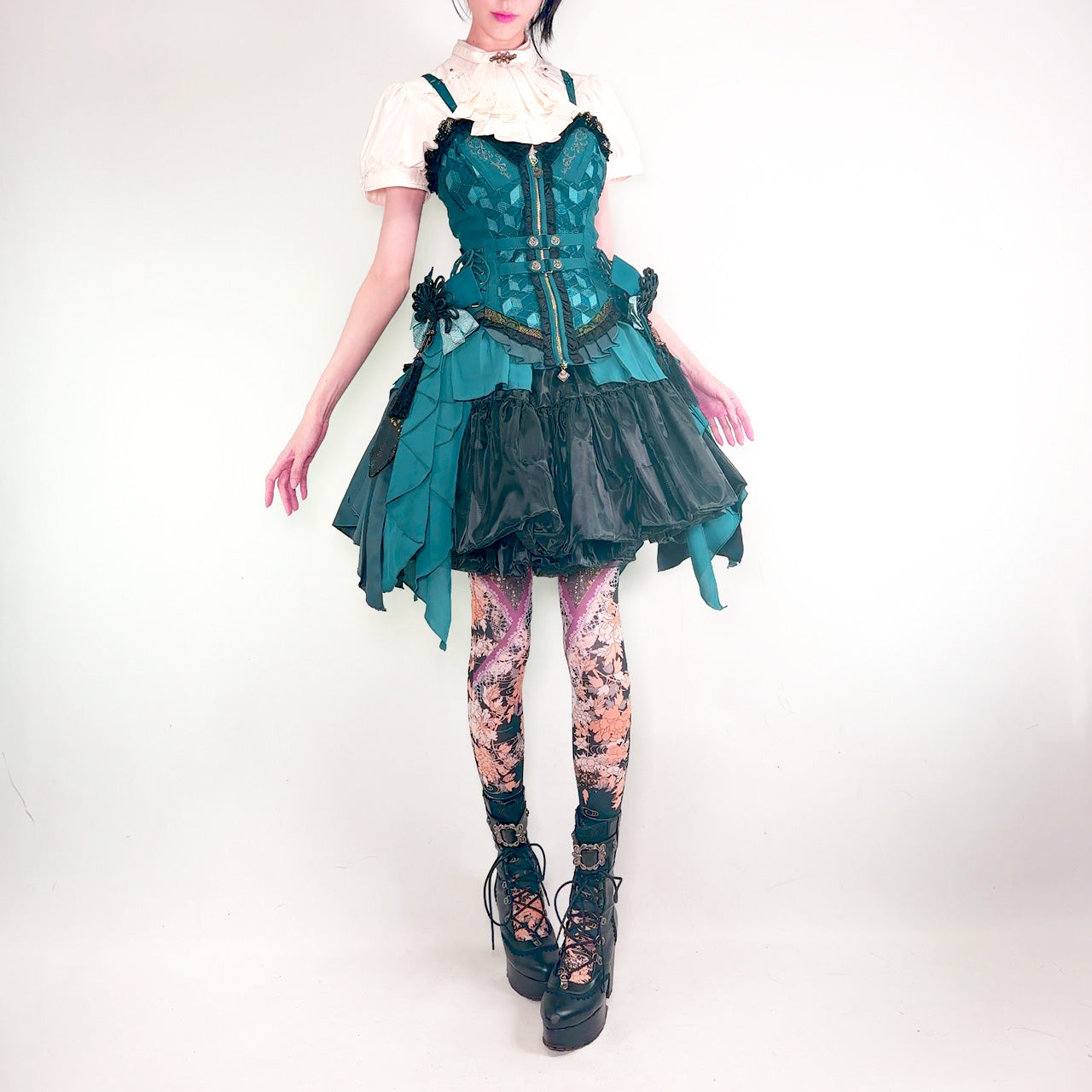 月光幻華 Bustier One-piece dress 【M】
