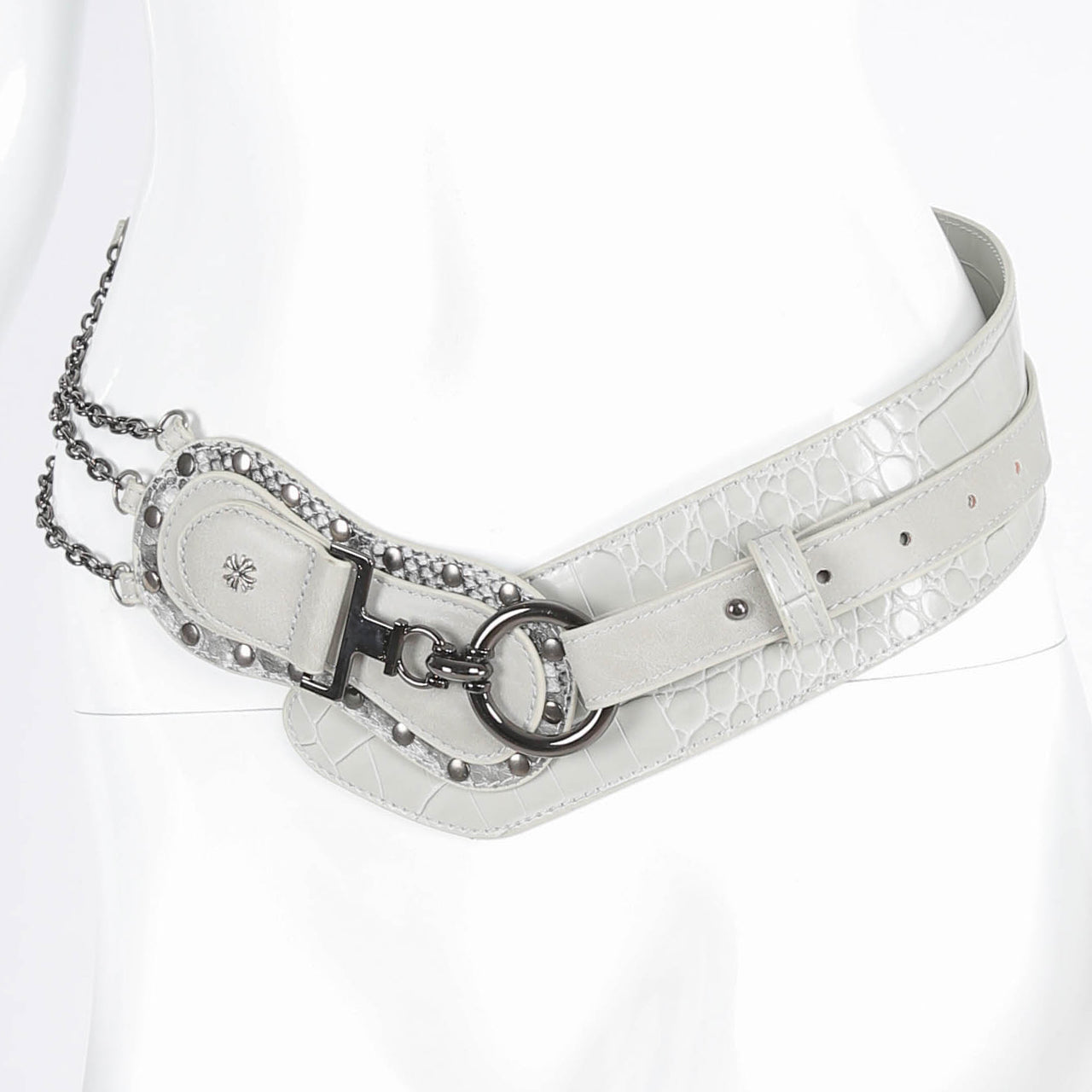 Snakeskin Chain Belt  9992909r