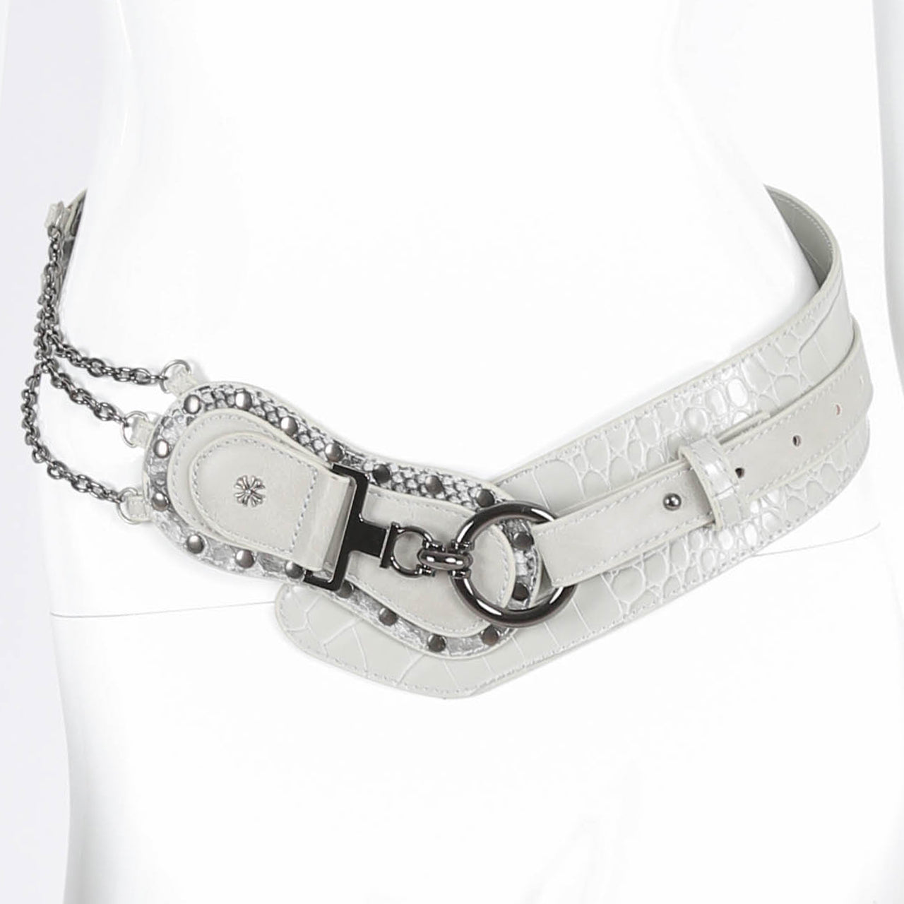 Snakeskin Chain Belt  9992909r