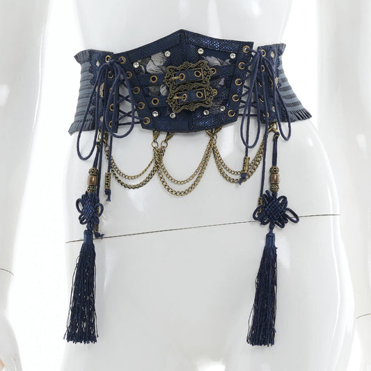 鱗紋Corset belt