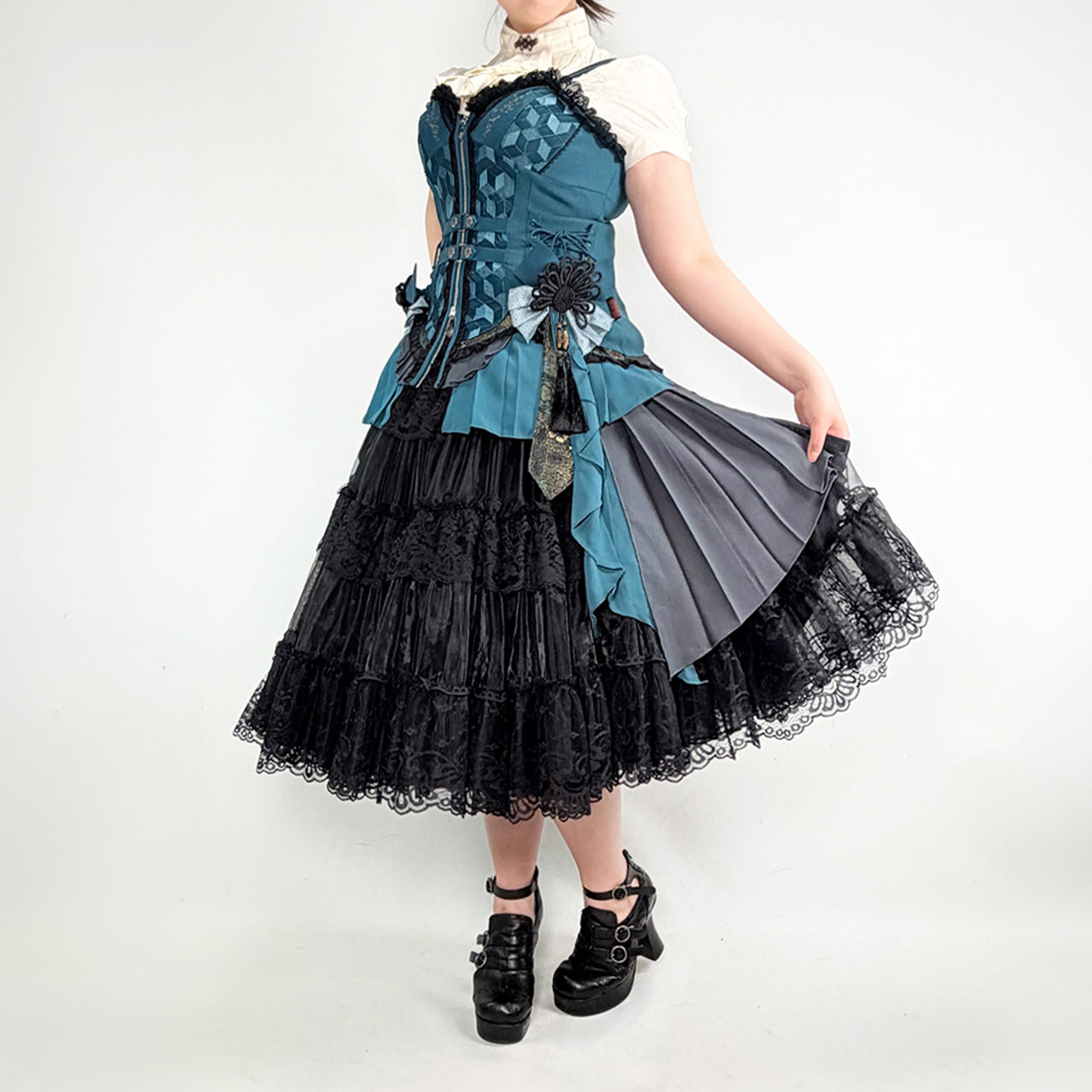 月光幻華 Bustier One-piece dress 【L】