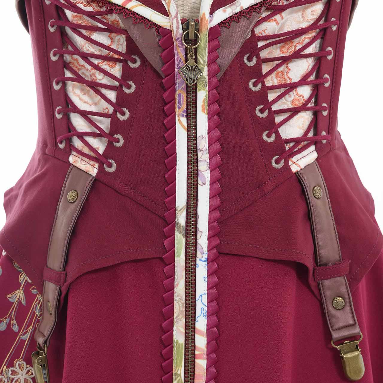 輝夜生々の間 vest one-piece dress