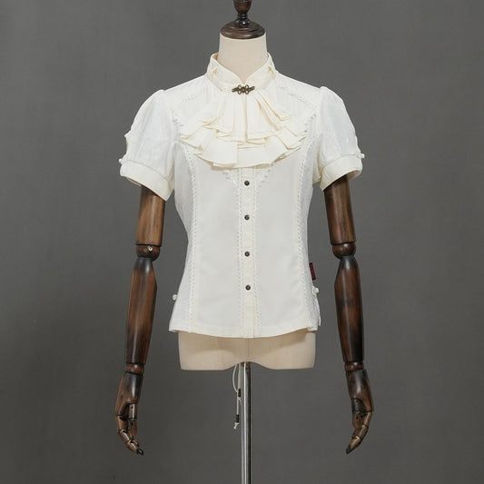 月光幻華 blouse with jabot【M】