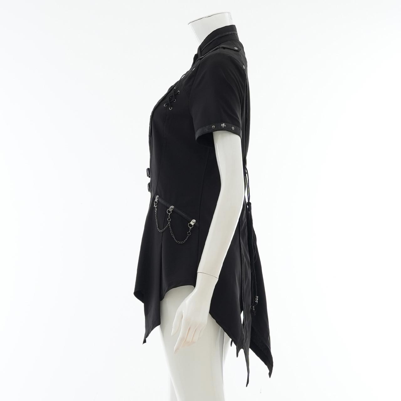 Remnants of Silent Depth Short-Sleeve Blouse