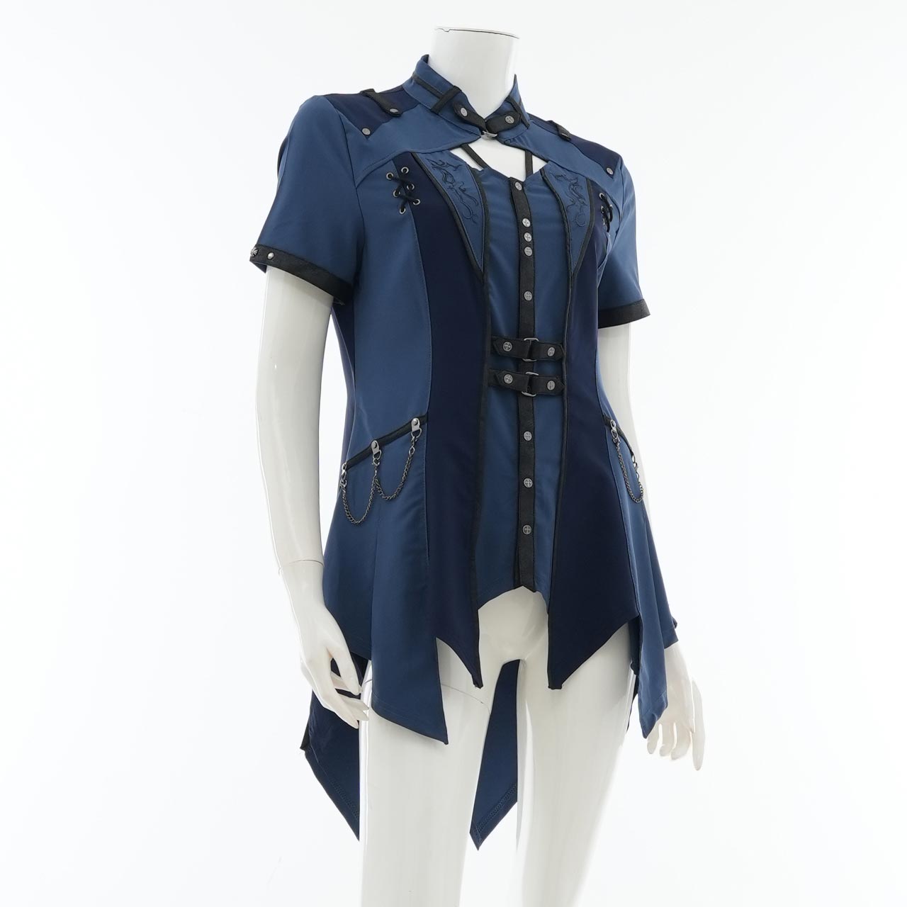 Remnants of Silent Depth Short-Sleeve Blouse