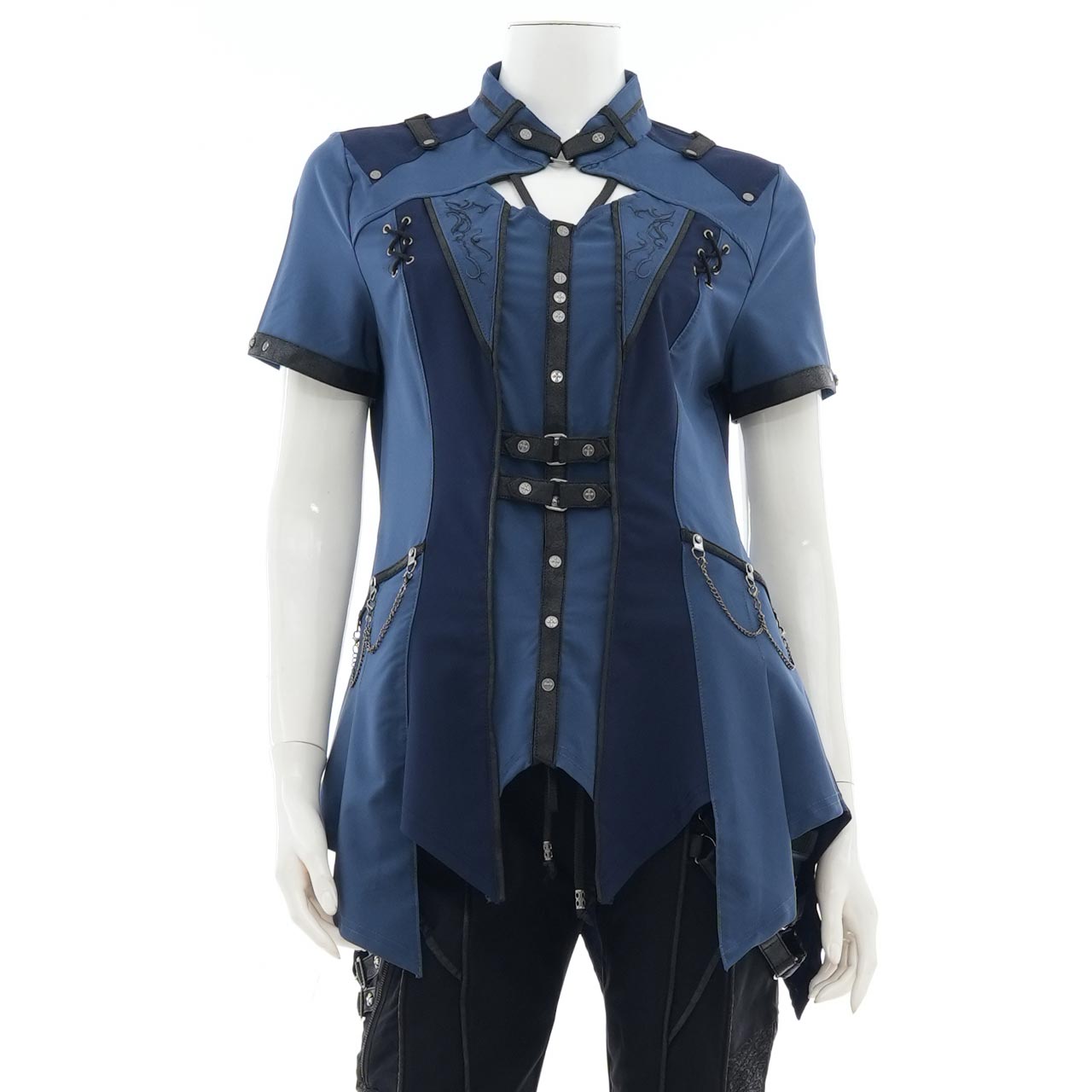 Remnants of Silent Depth Short-Sleeve Blouse