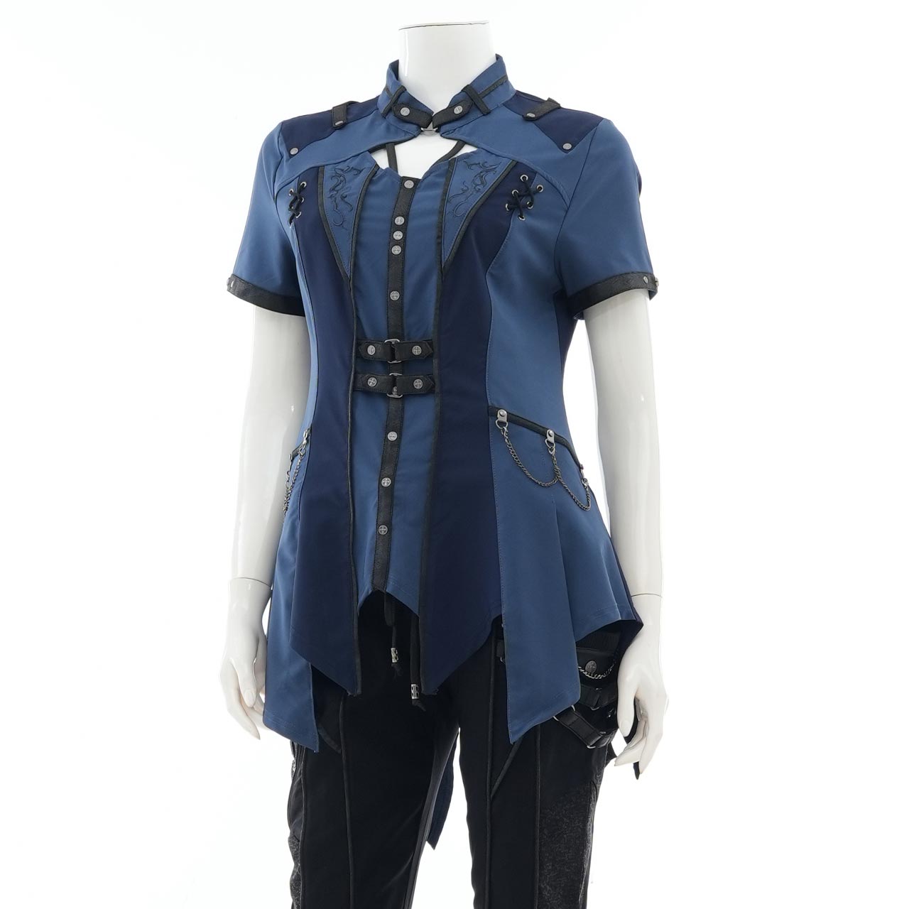 Remnants of Silent Depth Short-Sleeve Blouse