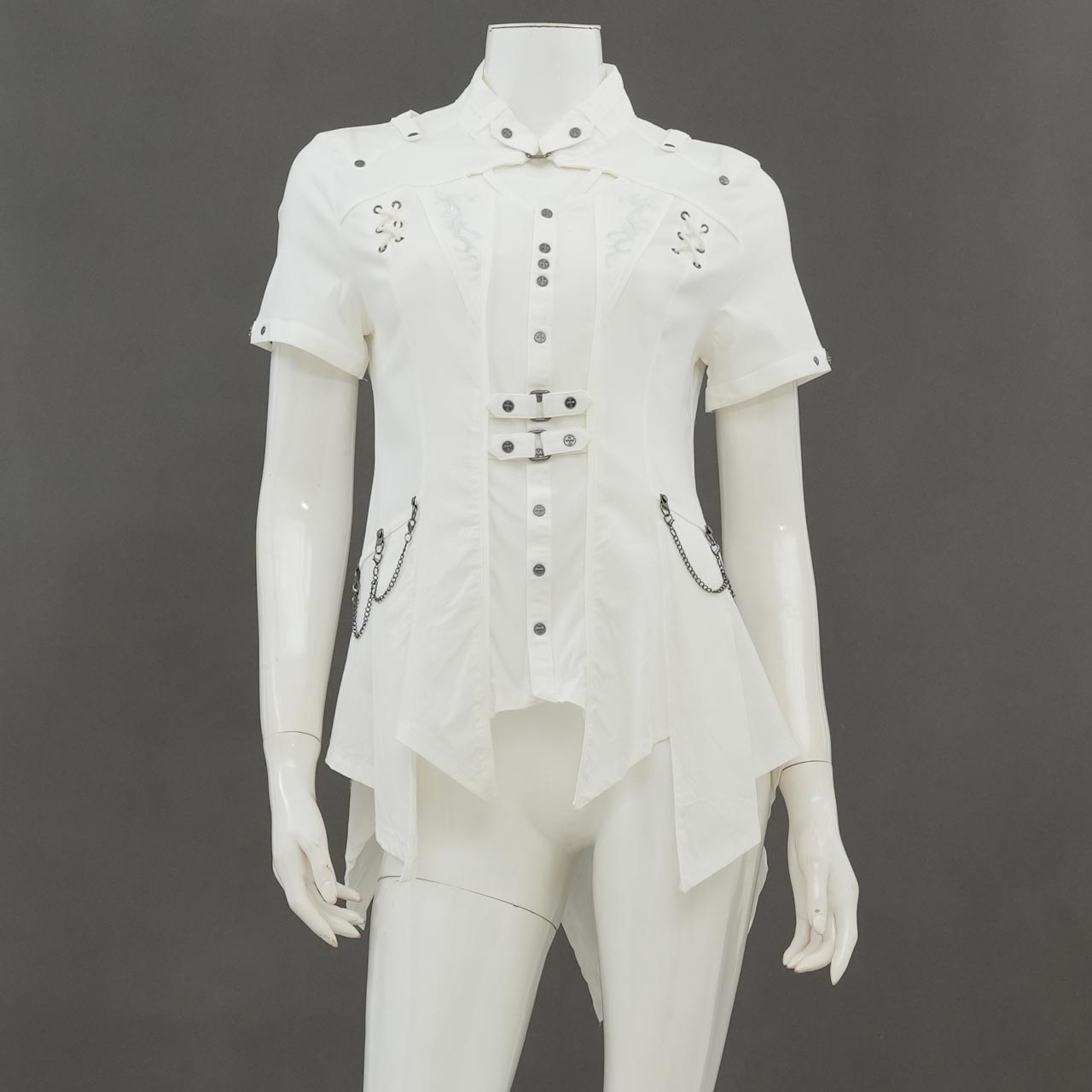 Remnants of Silent Depth Short-Sleeve Blouse