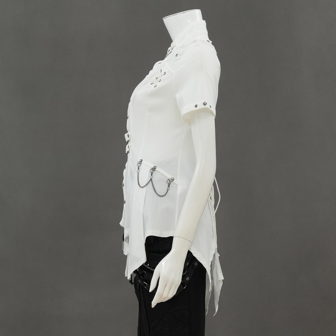 Remnants of Silent Depth Short-Sleeve Blouse