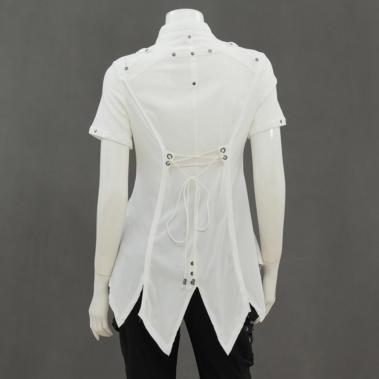 Remnants of Silent Depth Short-Sleeve Blouse