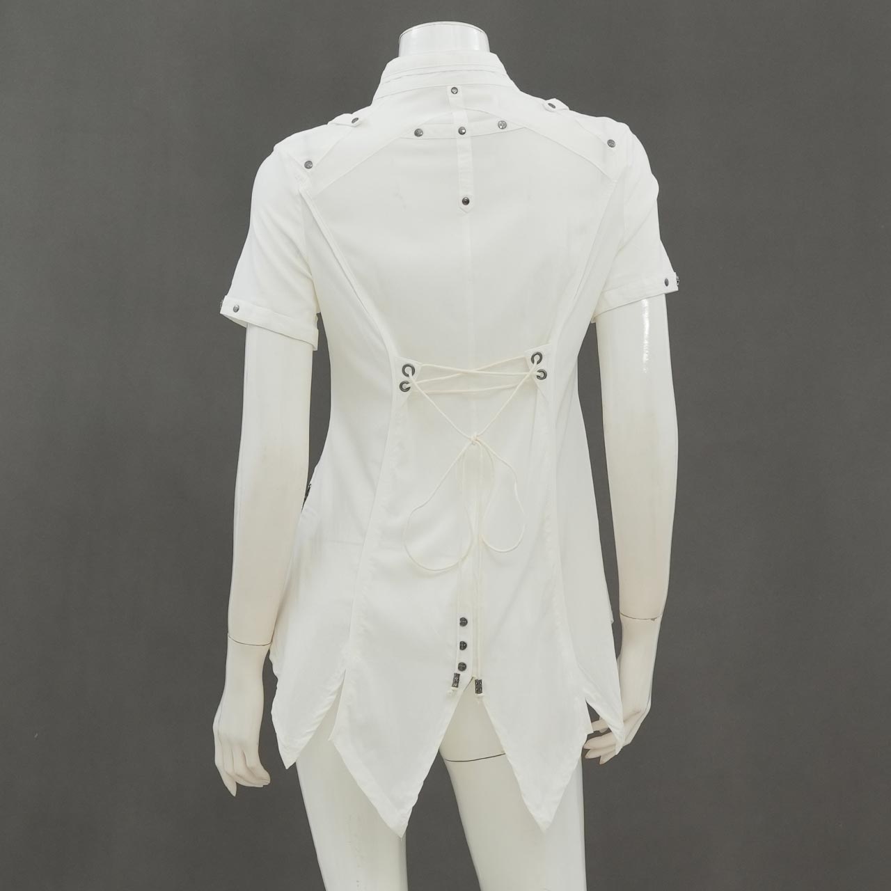 Remnants of Silent Depth Short-Sleeve Blouse