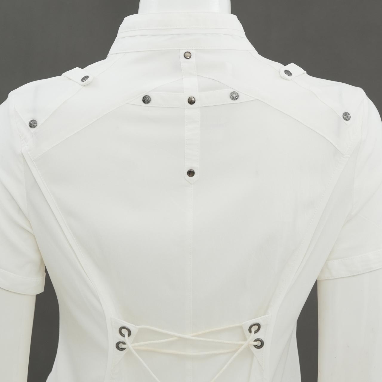 Remnants of Silent Depth Short-Sleeve Blouse