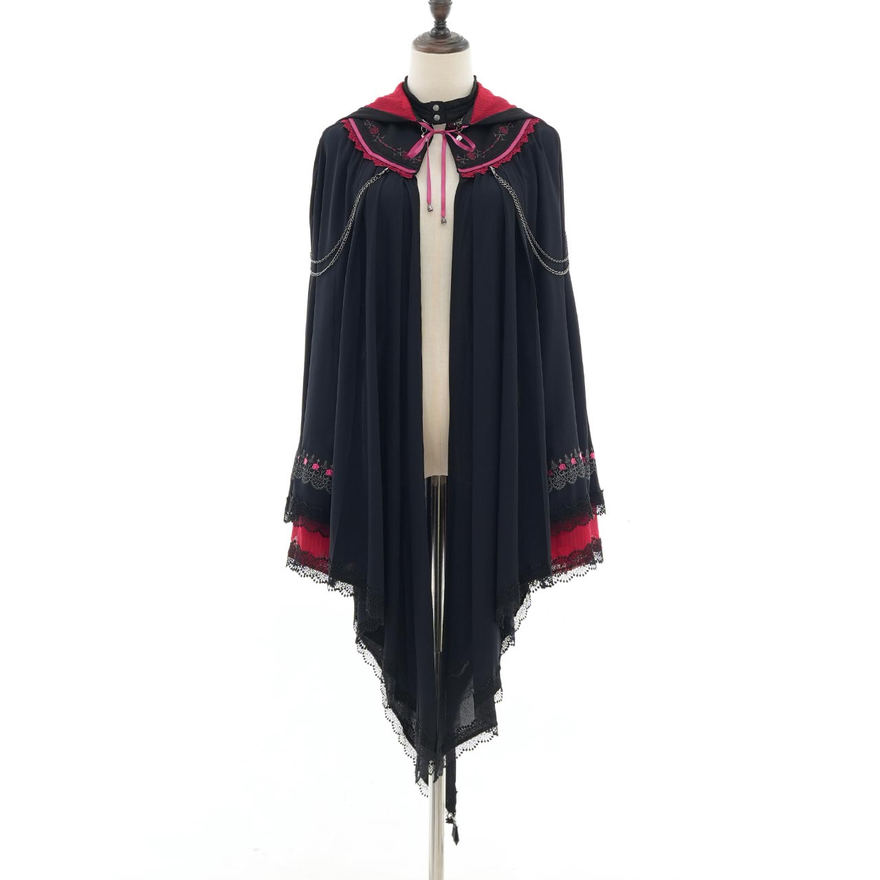Whimsical Rosy Cats Cat Ear Cape