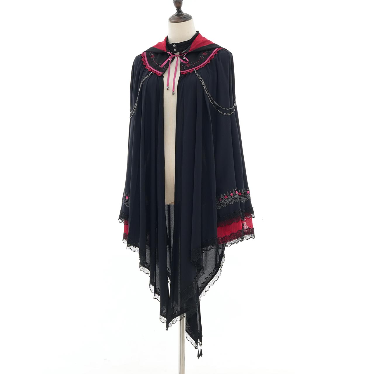 Whimsical Rosy Cats Cat Ear Cape