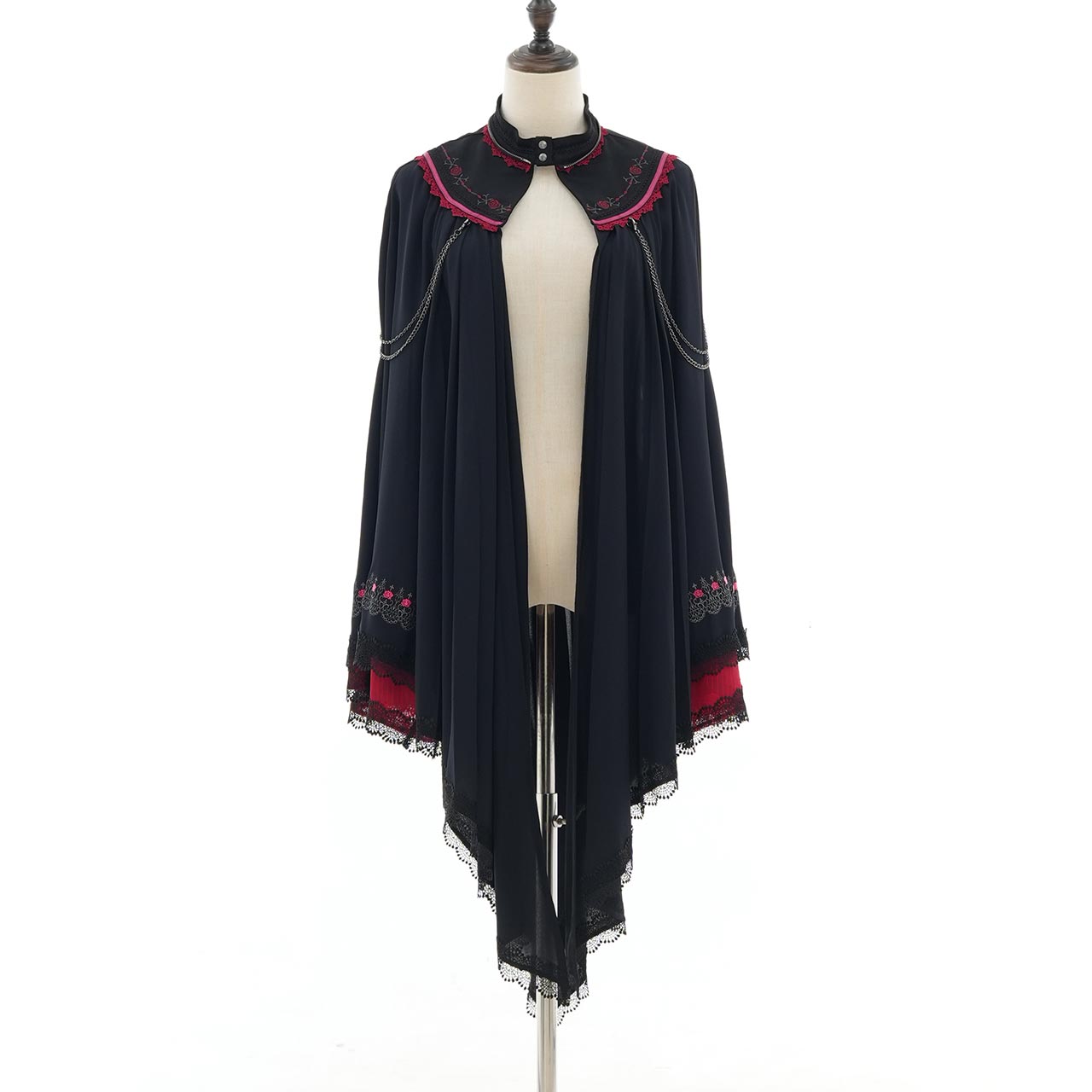 Whimsical Rosy Cats Cat Ear Cape