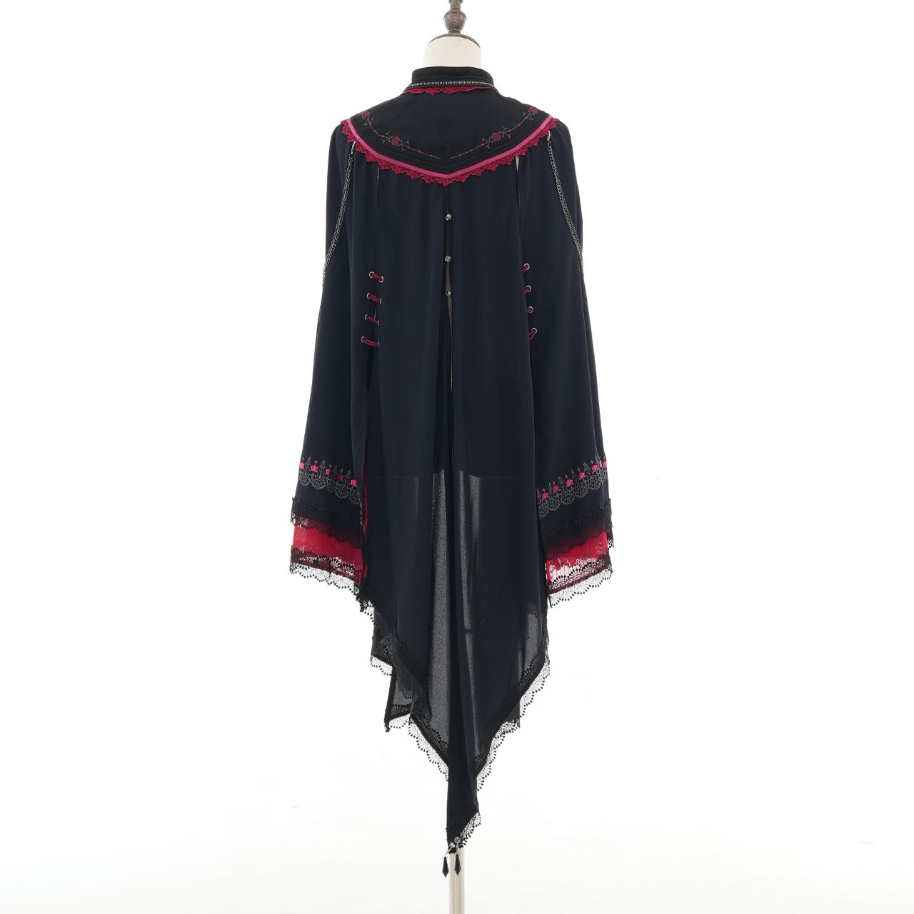 Whimsical Rosy Cats Cat Ear Cape