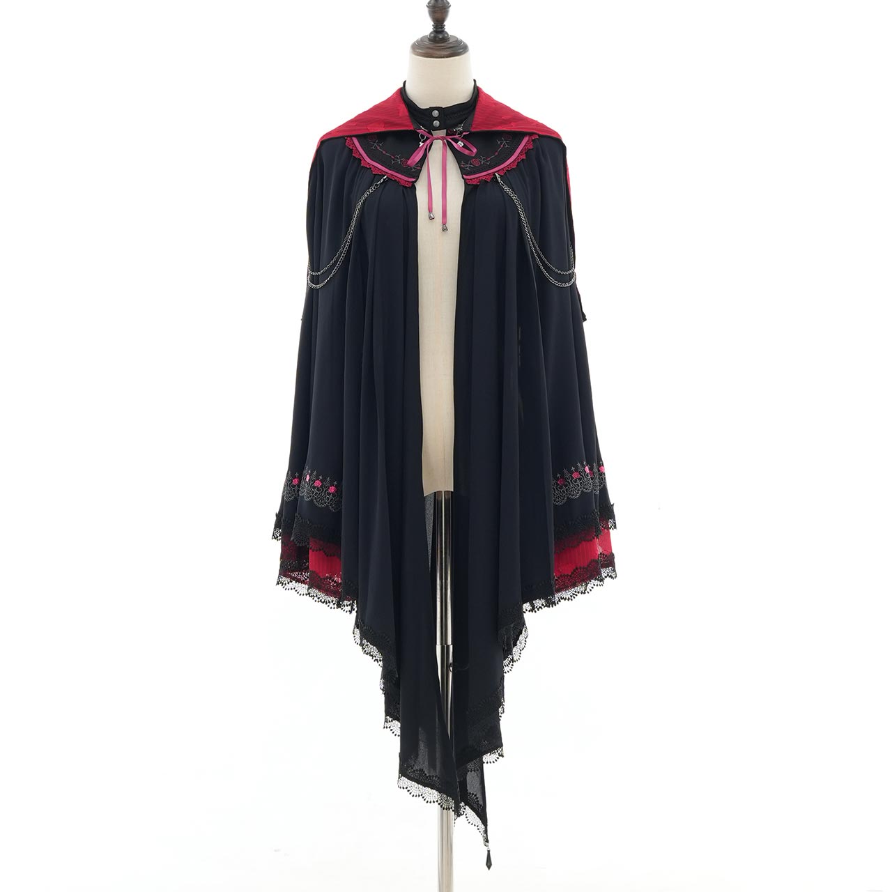 Whimsical Rosy Cats Cat Ear Cape
