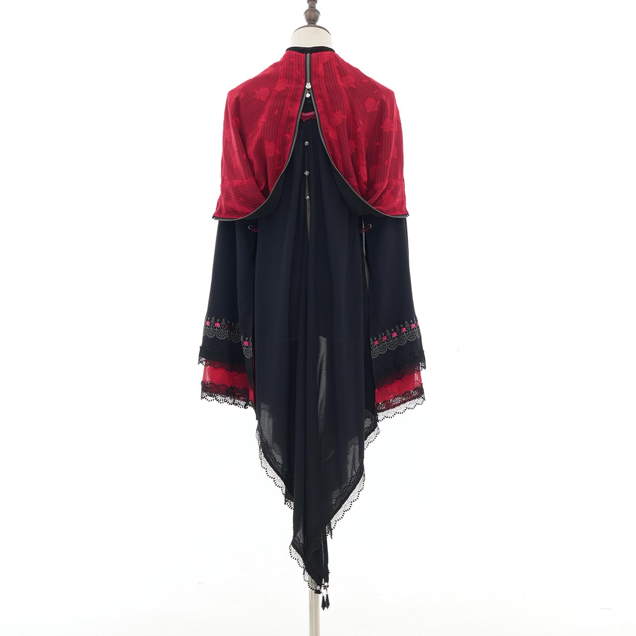 Whimsical Rosy Cats Cat Ear Cape