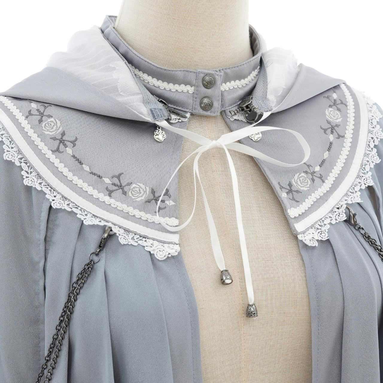 Whimsical Rosy Cats Cat Ear Cape