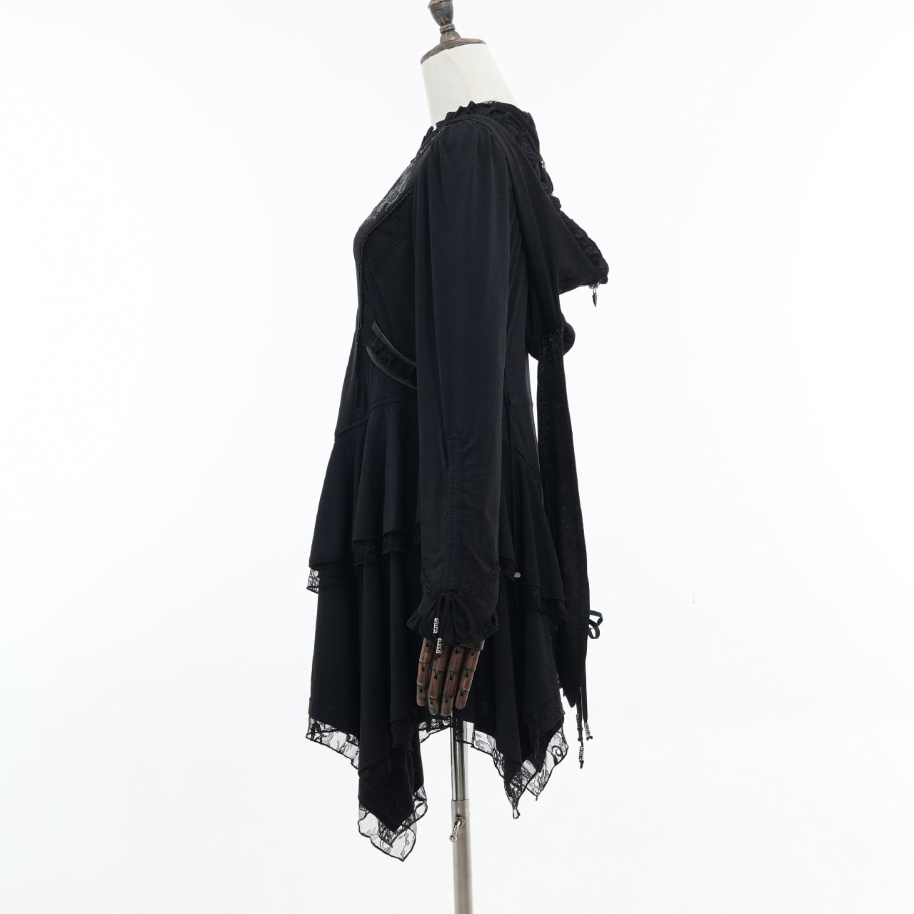 异想天开的玫瑰猫兔耳连帽衫