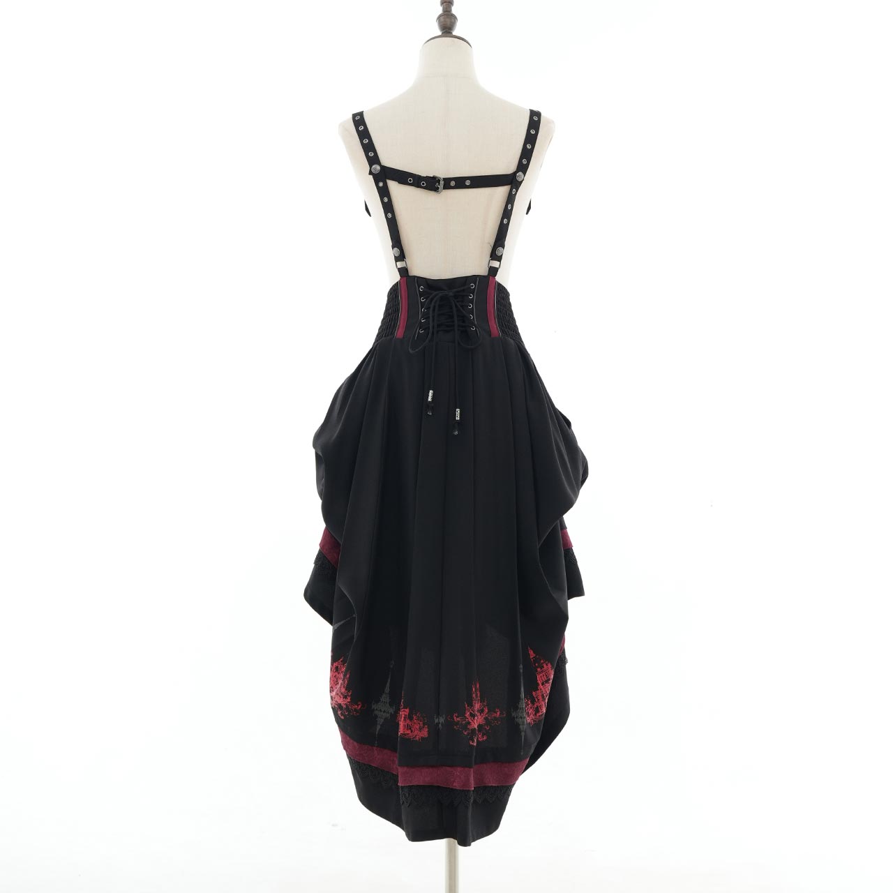 Whimsical Rosy Cats Long Skirt