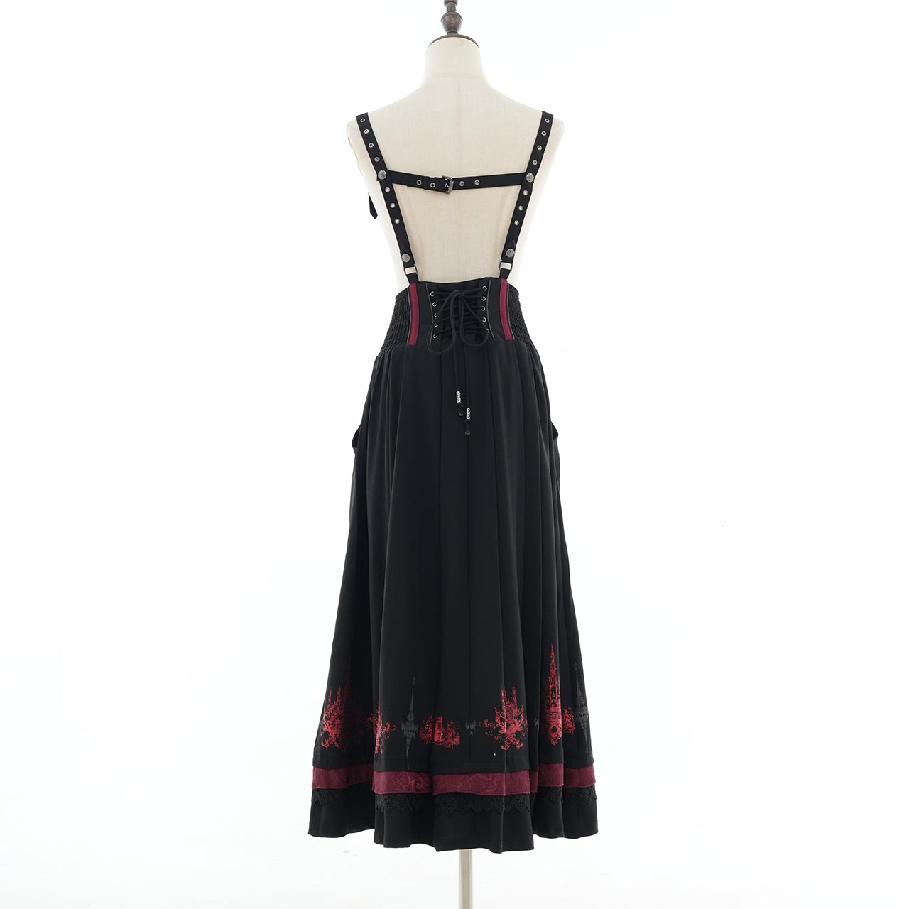 Whimsical Rosy Cats Long Skirt