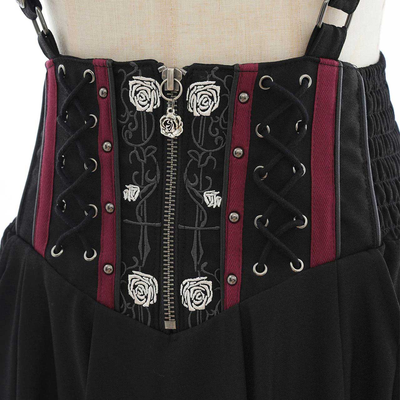 Whimsical Rosy Cats Long Skirt