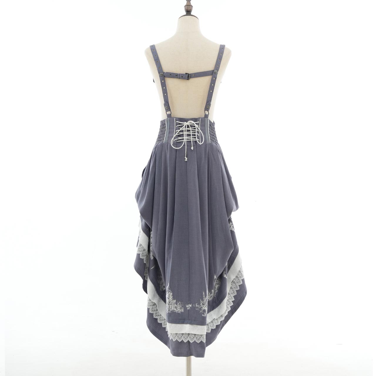Whimsical Rosy Cats Long Skirt