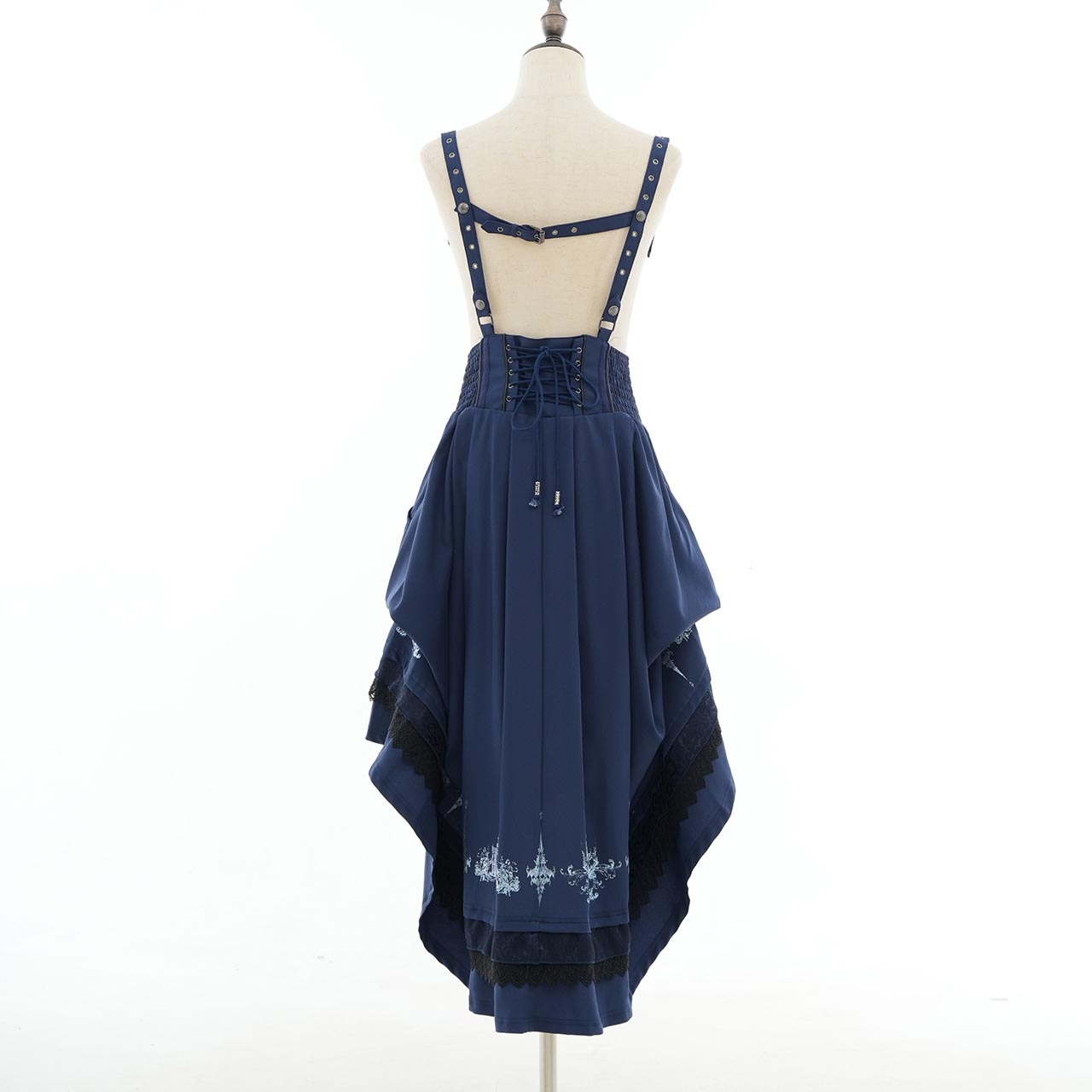 Whimsical Rosy Cats Long Skirt