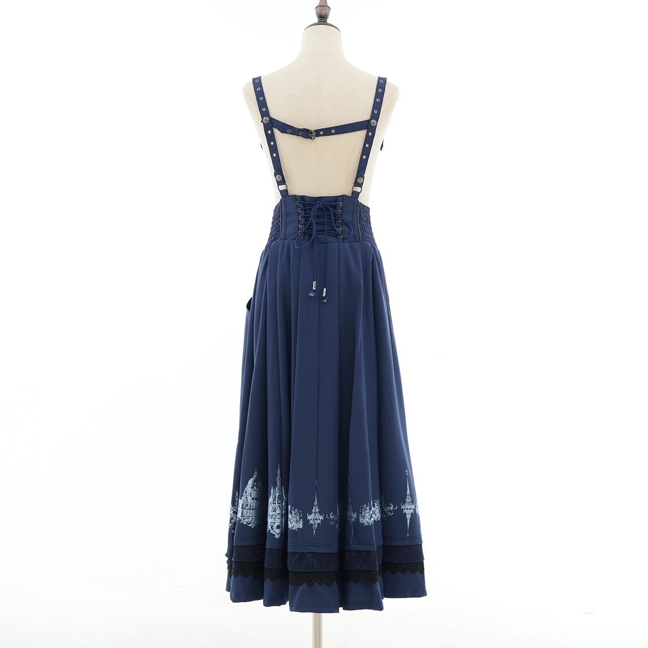 Whimsical Rosy Cats Long Skirt