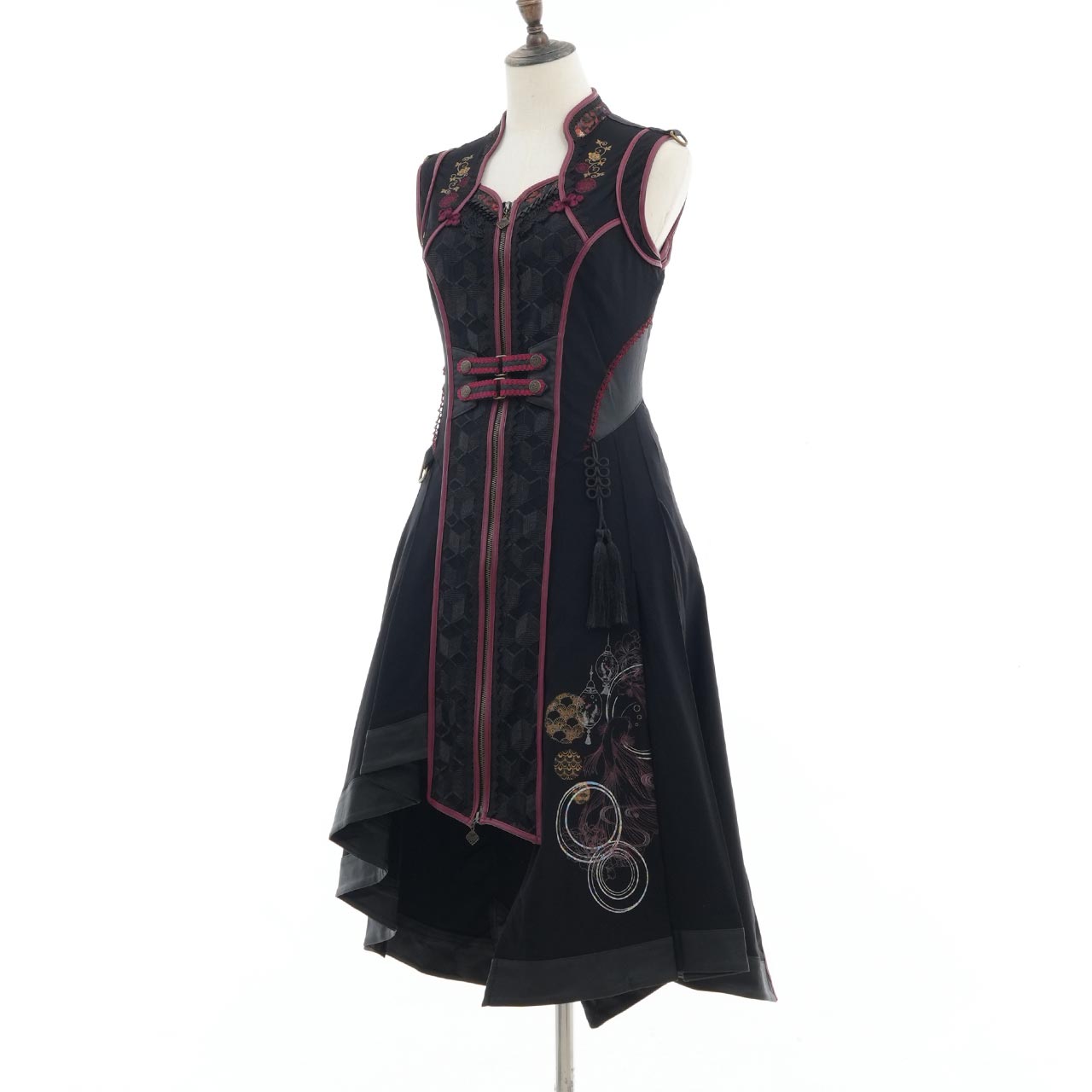 月光幻華 Asymmetrical Long Gilet 【M】