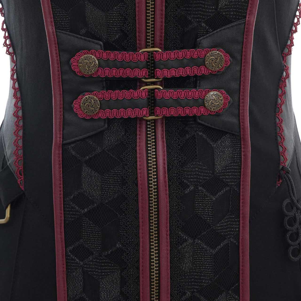 月光幻華 Asymmetrical Long Gilet 【M】