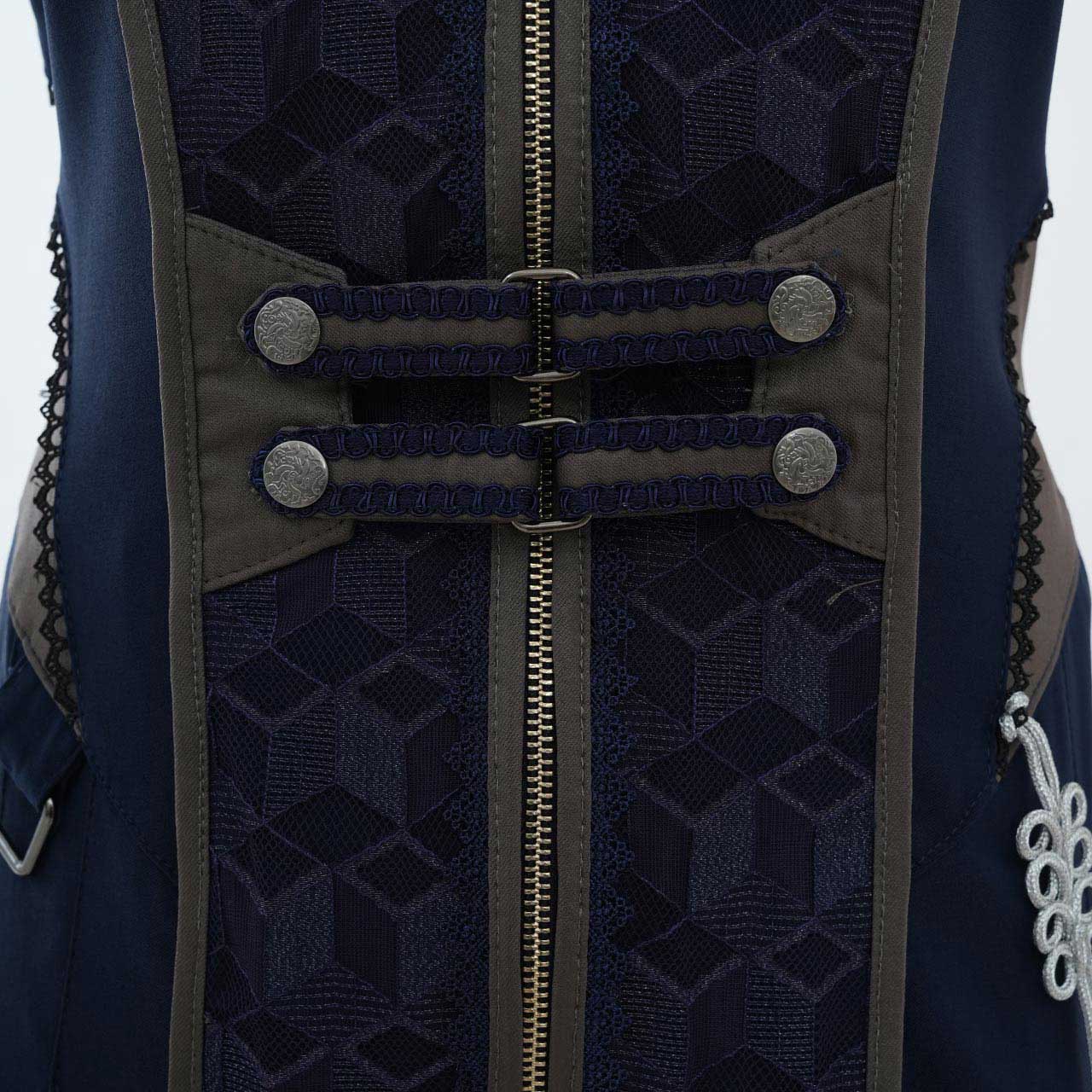 月光幻華 Asymmetrical Long Gilet 【L】