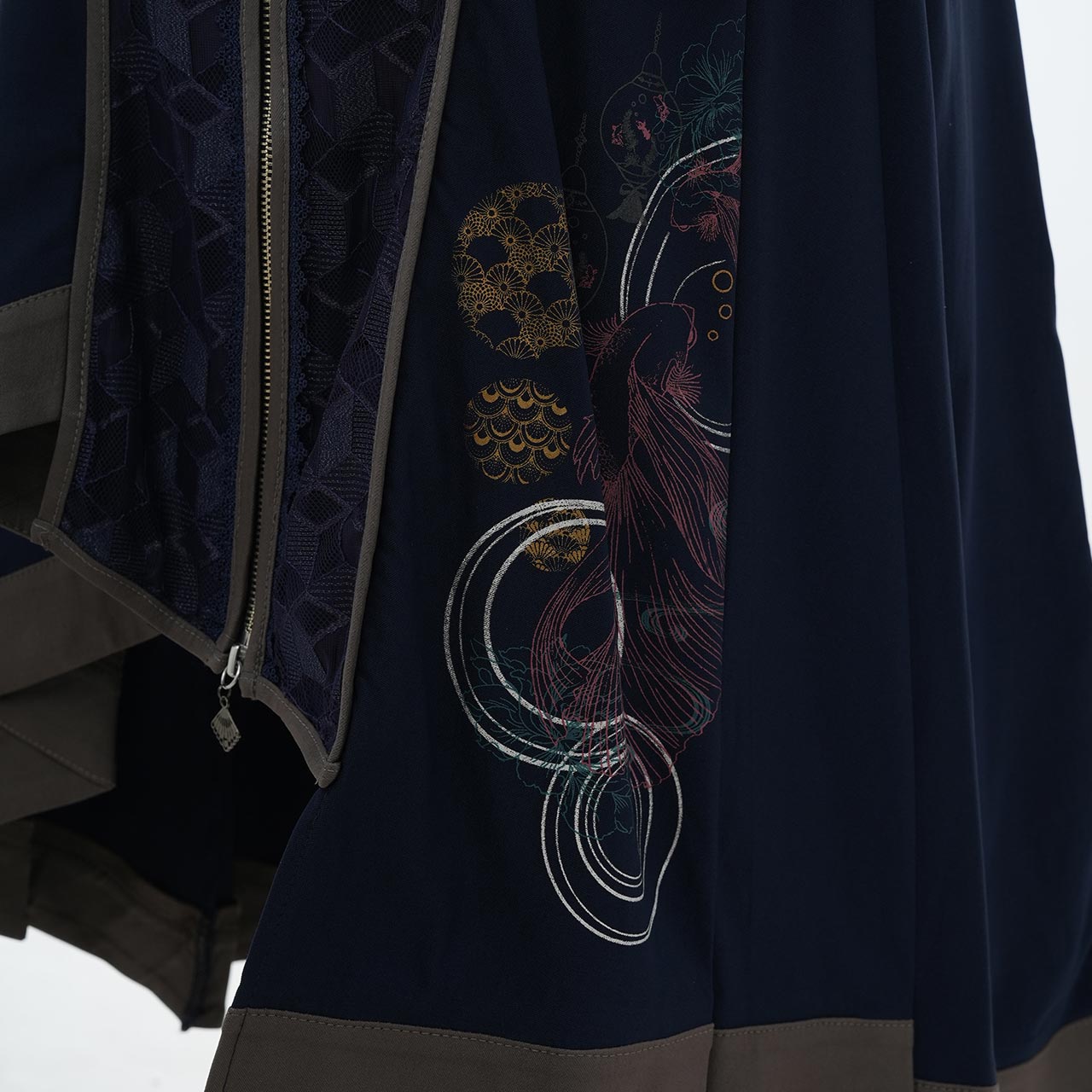 月光幻華 Asymmetrical Long Gilet 【L】