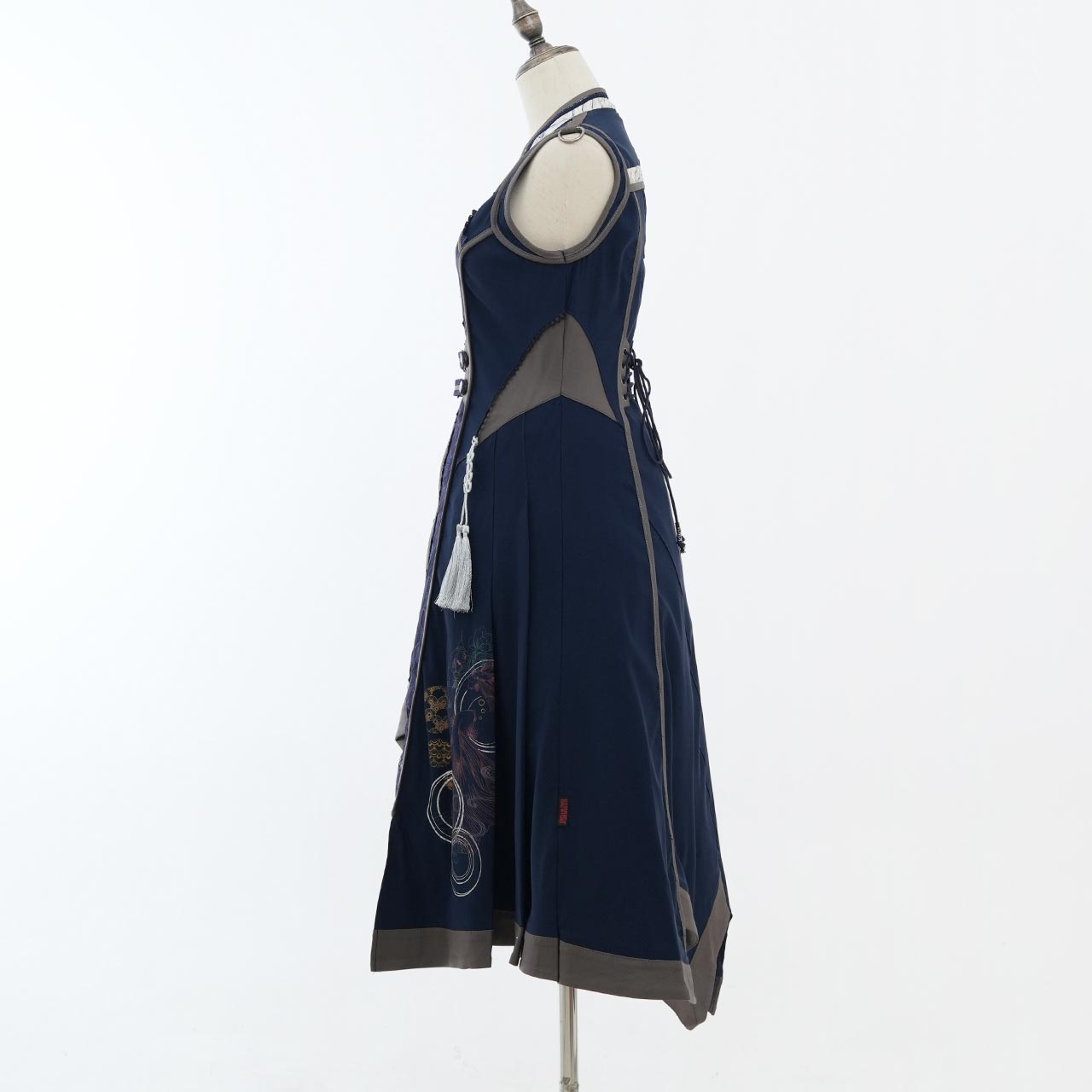 月光幻華 Asymmetrical Long Gilet 【M】