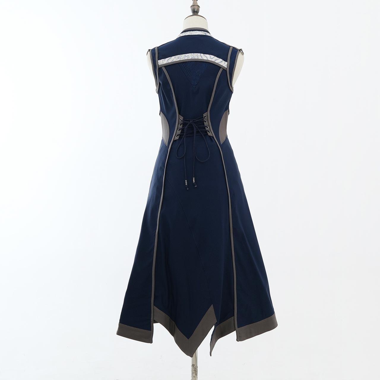 月光幻華 Asymmetrical Long Gilet 【M】