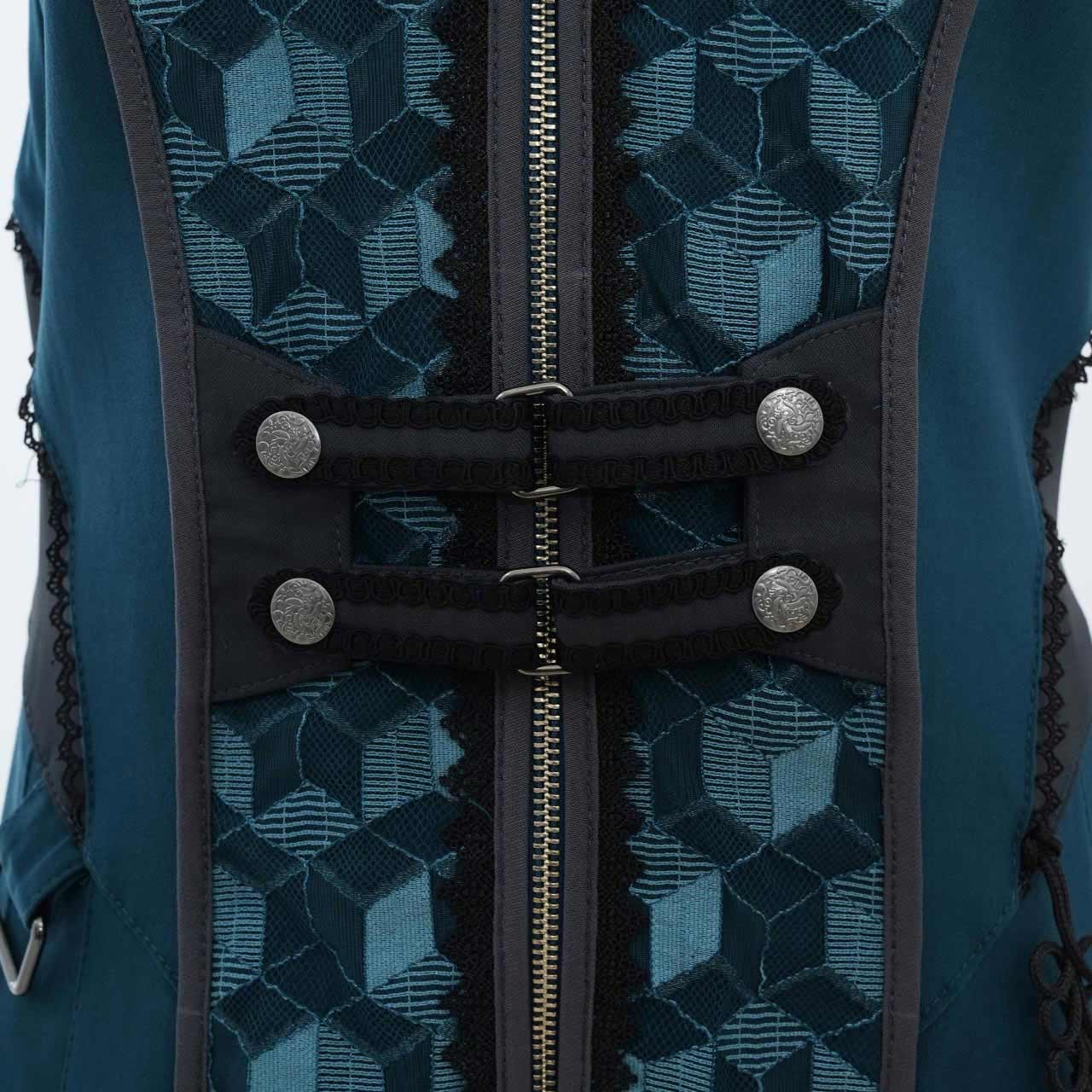 月光幻華 Asymmetrical Long Gilet 【L】