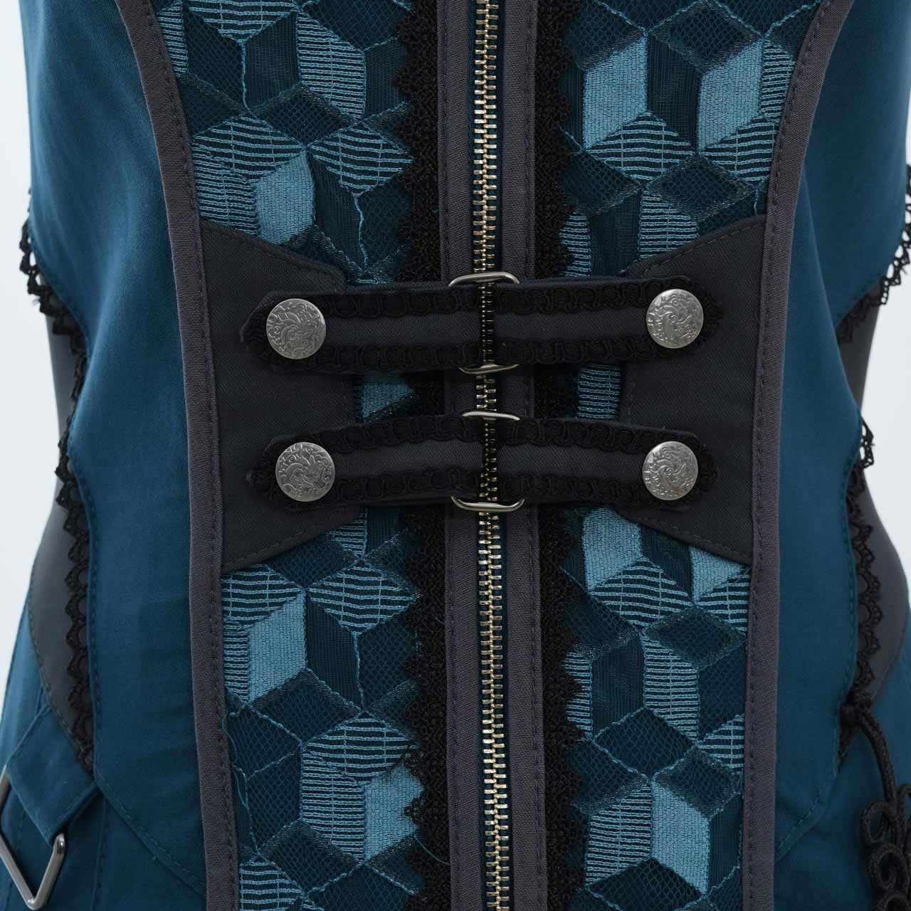 月光幻華 Asymmetrical Long Gilet 【M】