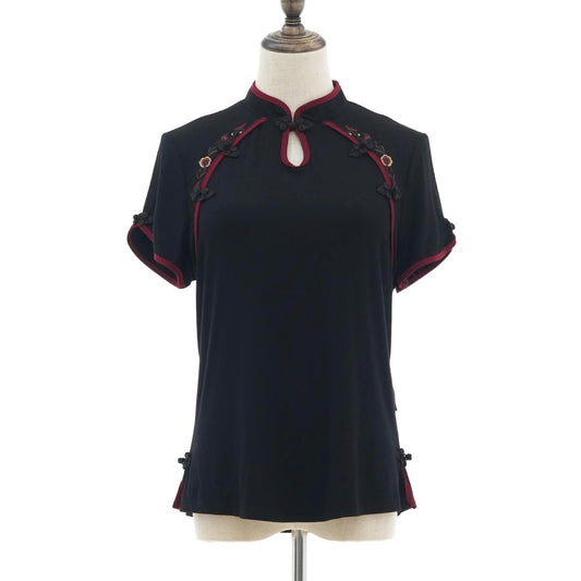 月影ノ華 Moonlight Blossom Cut-and-Sew Top