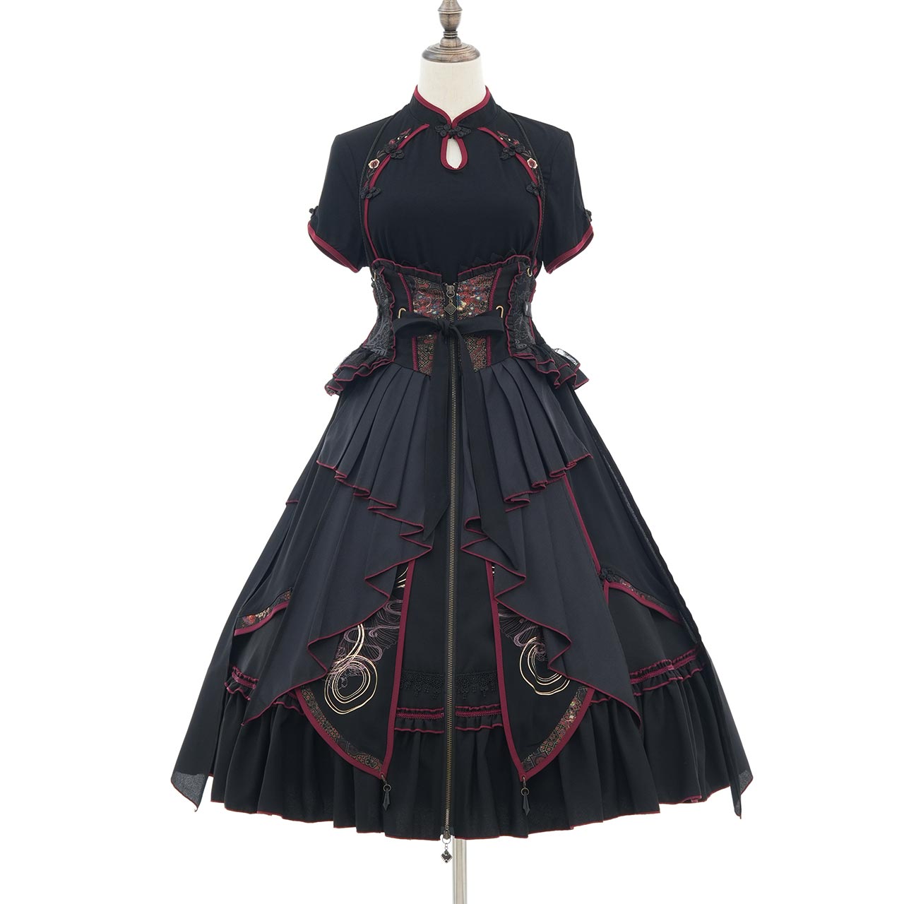 月影ノ華 Moonlight Blossom Cut-and-Sew Top