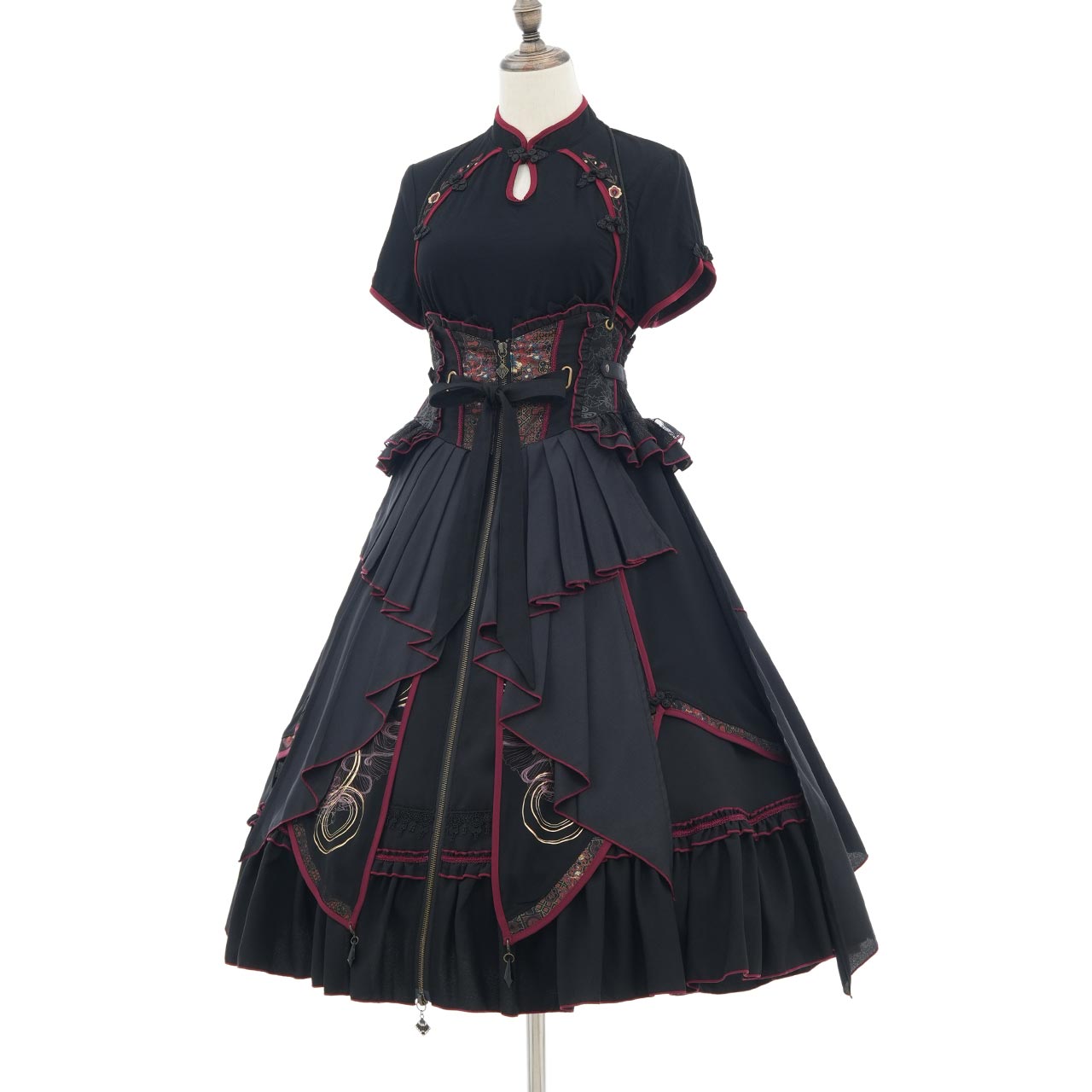 月影ノ華 Moonlight Blossom Cut-and-Sew Top
