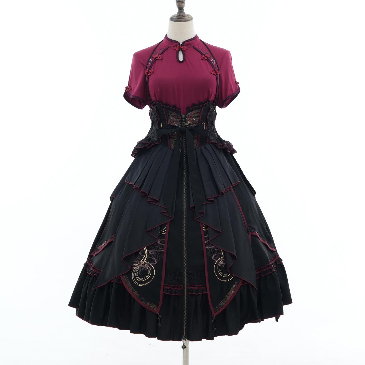 月影ノ華 Moonlight Blossom Cut-and-Sew Top